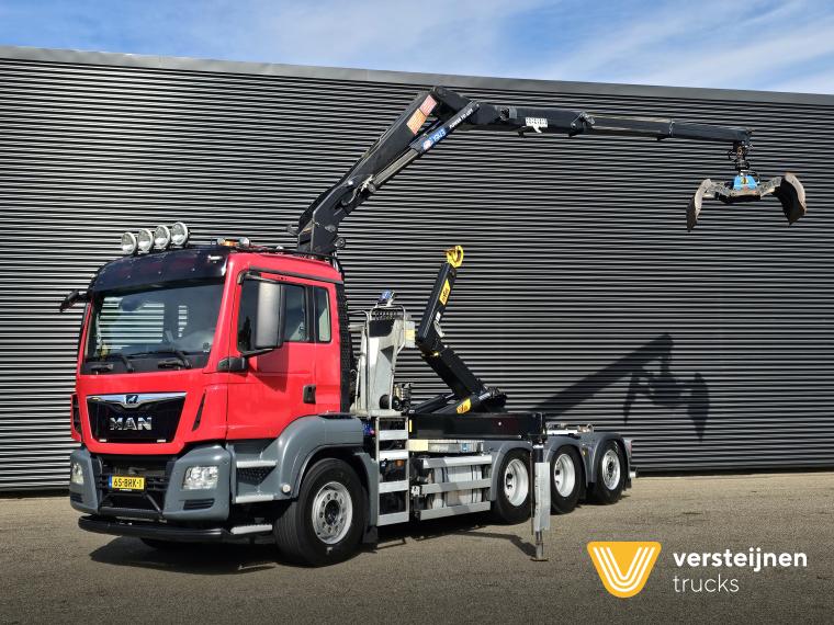 MAN TGS 35.430 8x4-4 BL / HAAKARM + Z KRAAN / CRANE